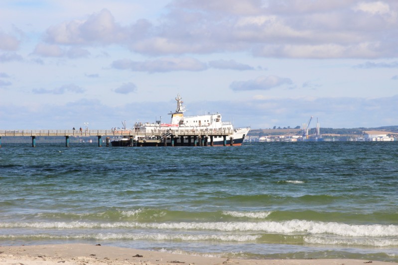am Strand von Binz