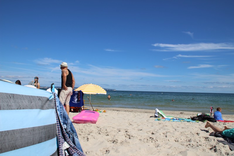 am Strand von Binz