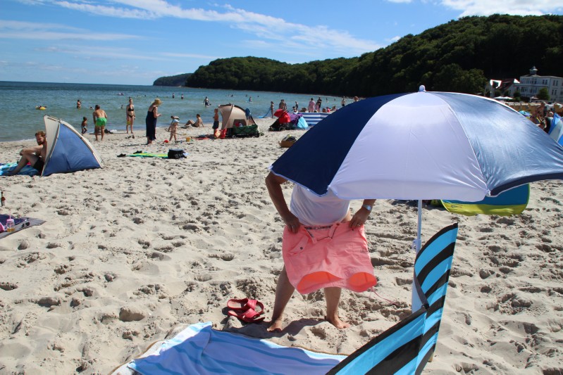 am Strand von Binz