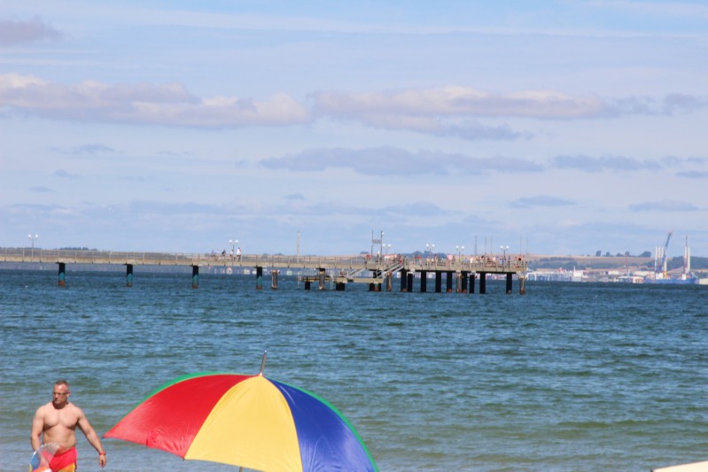 am Strand von Binz