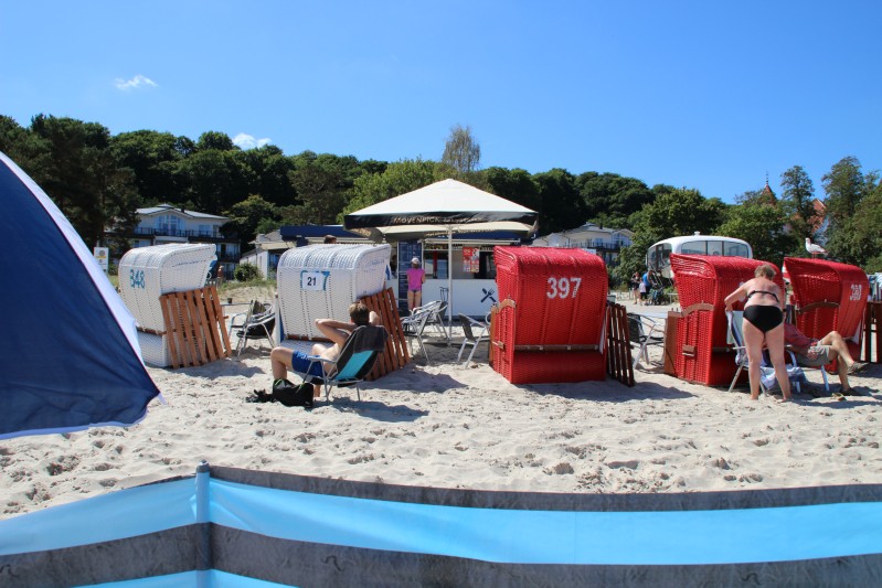 am Strand von Binz