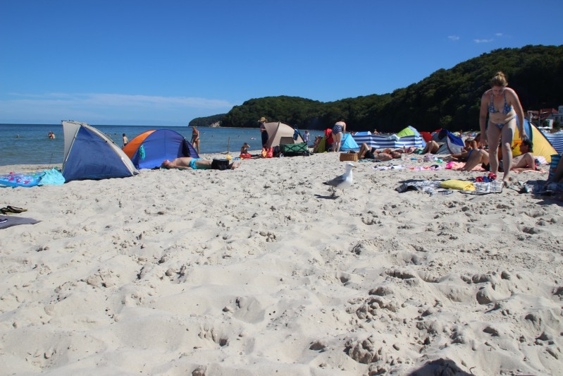am Strand von Binz