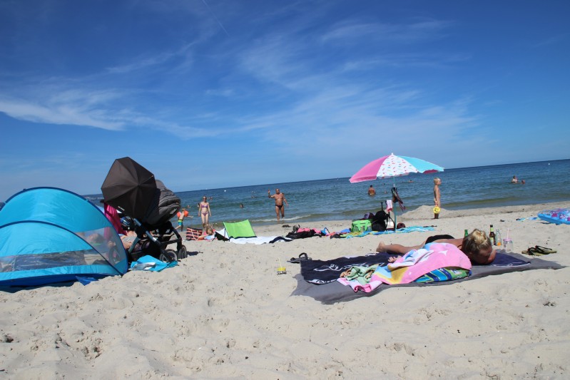 am Strand von Binz
