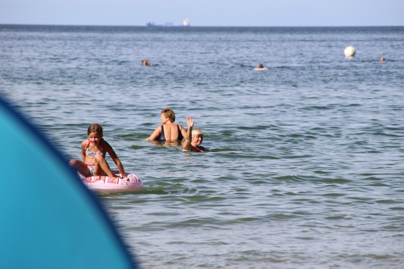 am Strand von Binz