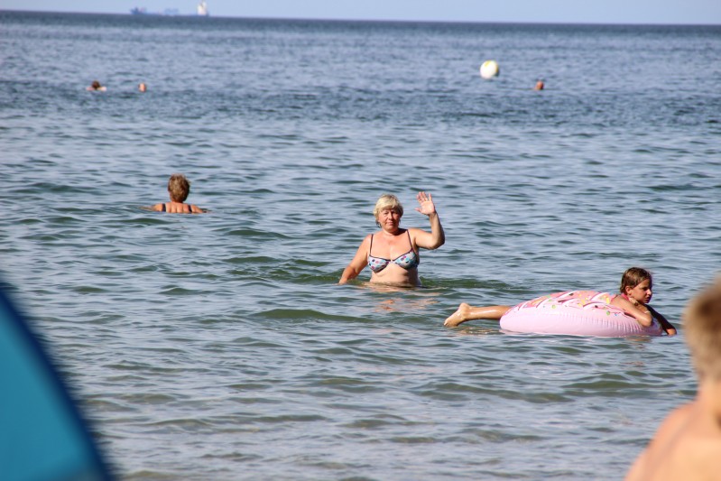am Strand von Binz