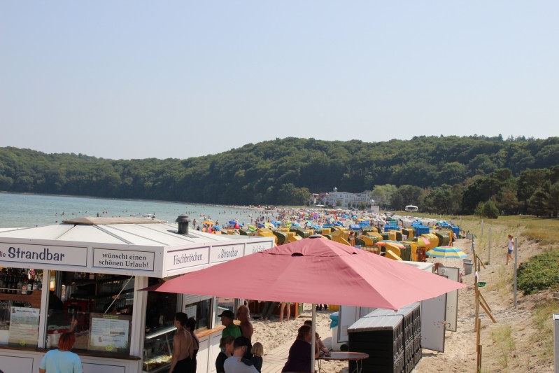 am Strand von Binz