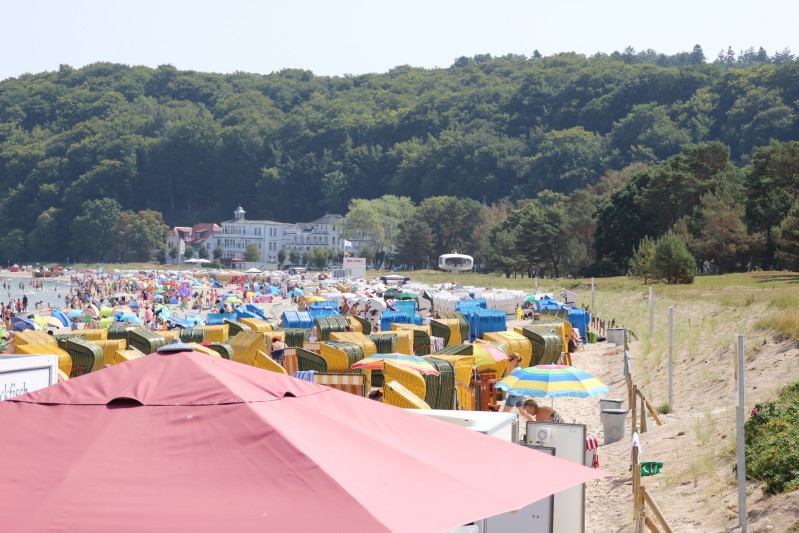 am Strand von Binz