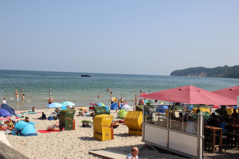 am Strand von Binz