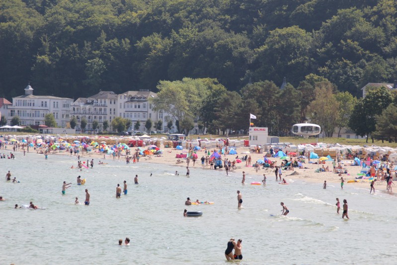am Strand von Binz