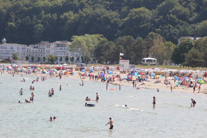 am Strand von Binz