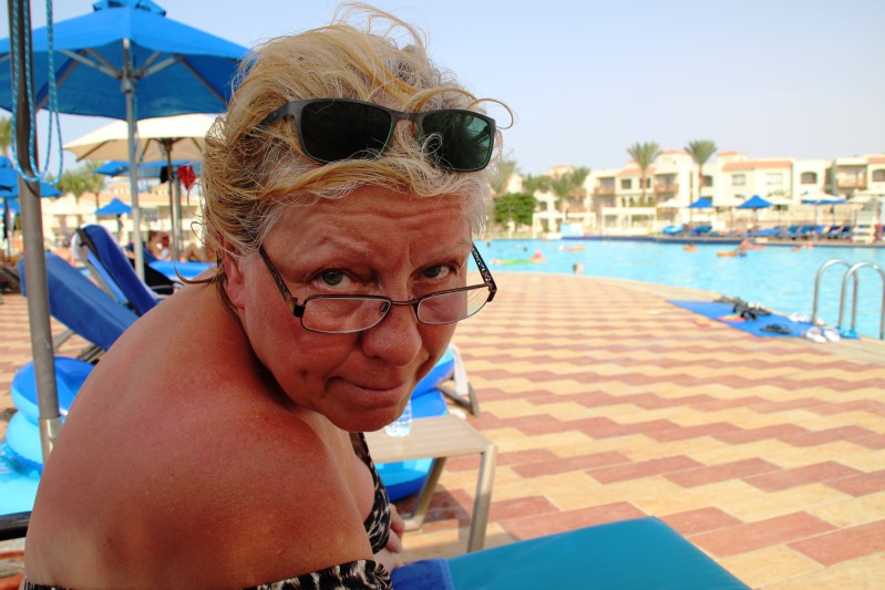 am Pool