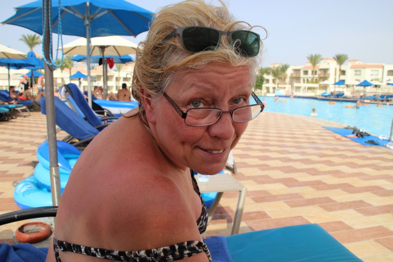am Pool
