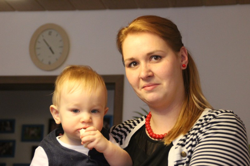 John mit Mutti