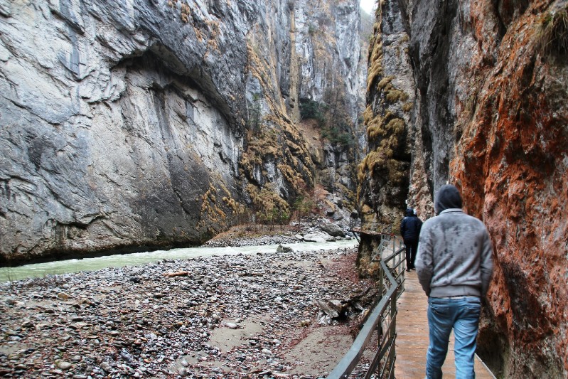 in der Aareschlucht Meiringen