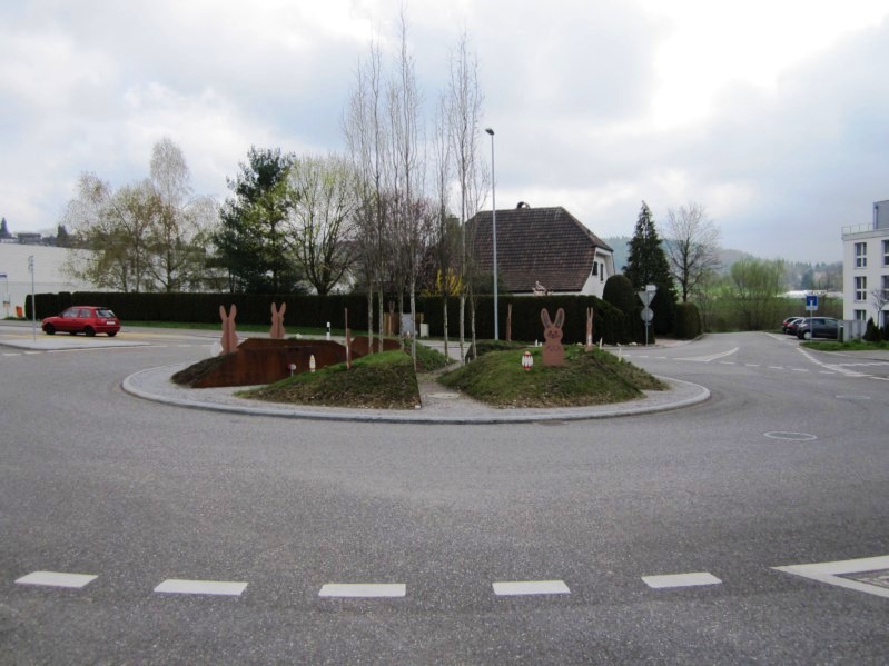 der Kreisel in Hägglingen zu Ostern