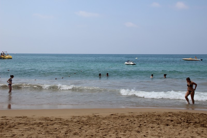Meer mit 30 Grad Wassertemperatur
