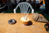 Melone mit Eis