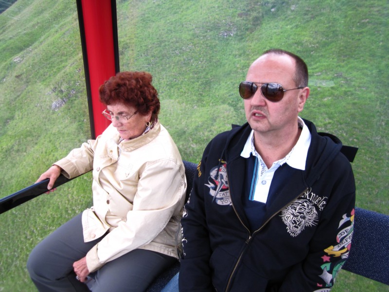 in der Seilbahn
