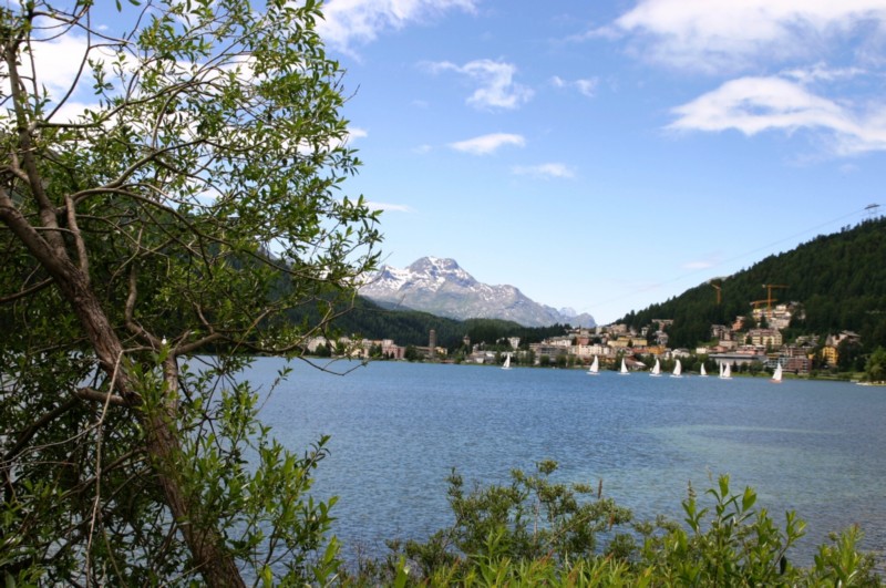 Besuch am Sonntag in St. Moritz