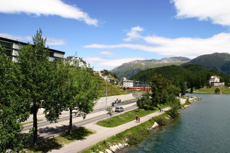 Besuch am Sonntag in St. Moritz