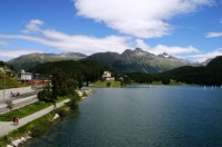 Besuch am Sonntag in St. Moritz