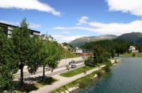 Besuch am Sonntag in St. Moritz