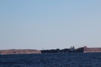 ein Containerschiff